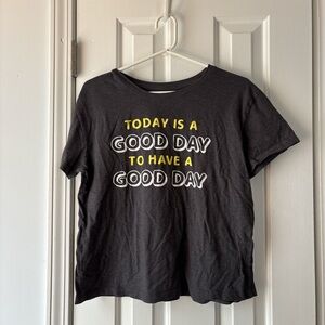 Modern Lux Black Tee with Positive Message